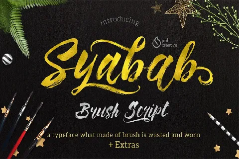 Syabab Brush Script font