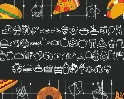 Foodlist Illustration font