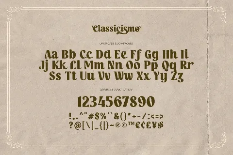 Classicismo font