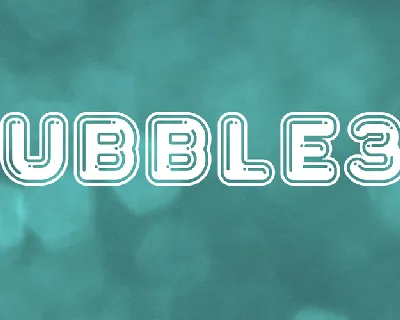 Bubble3D font