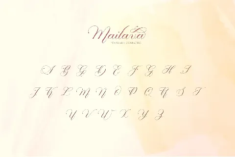 Mailava font