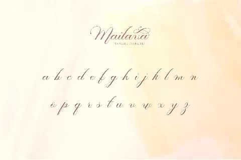 Mailava font