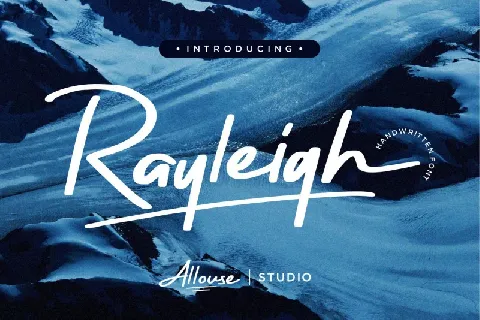 Rayleigh Brush font