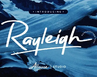 Rayleigh Brush font
