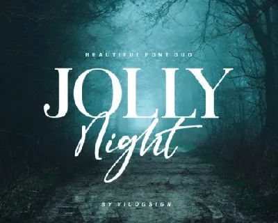 Jolly Night Duo font