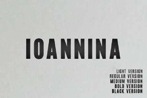 Ioannina Sans Family font