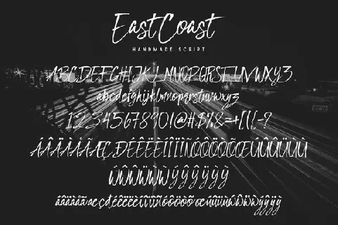 East Coast Script font