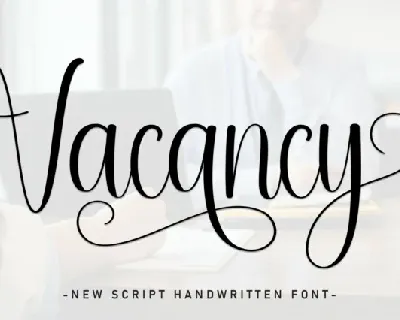 Vacancy Script font