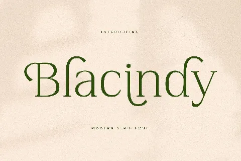 Blacindy font