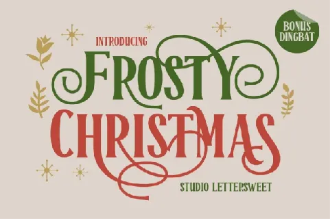 Frosty Christmas font