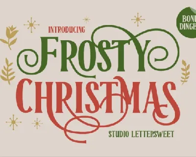 Frosty Christmas font