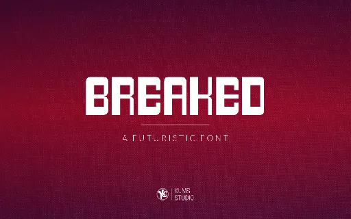 Breaked font