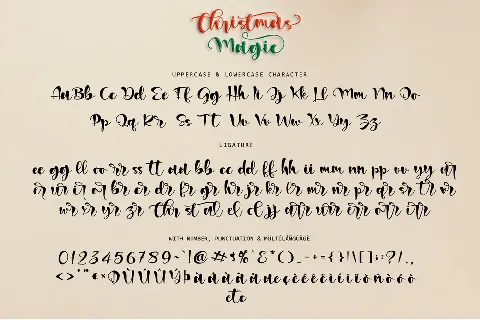 Christmas Magic font