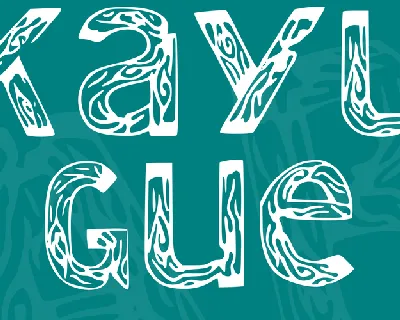 Kayu Gue font