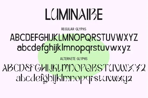 Luminaire font