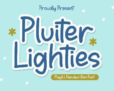 Pluiter Lighties font