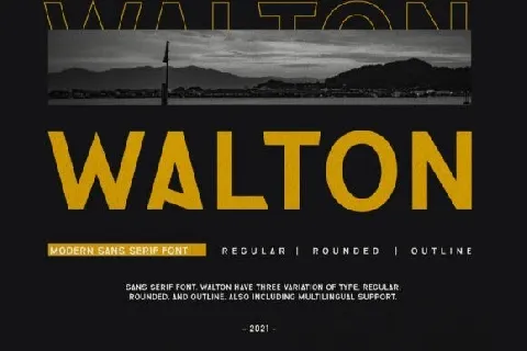 Walton font