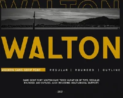Walton font