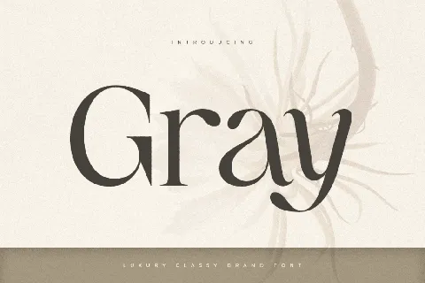 Gray font