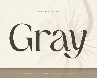 Gray font