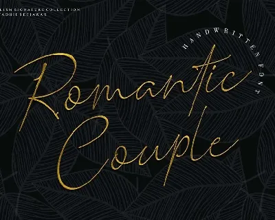 Romantic Couple font