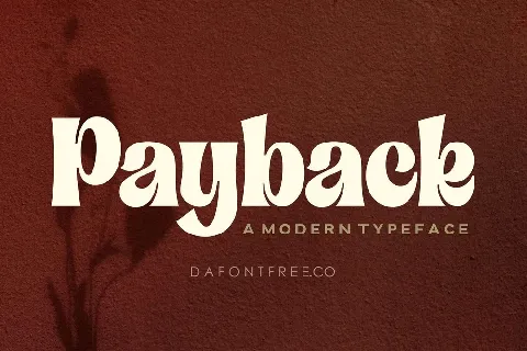Payback font