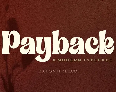 Payback font