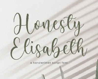 Honesty Elisabeth font