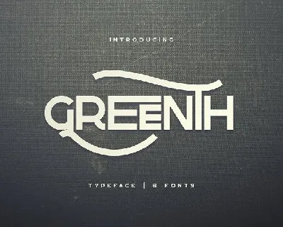 Greenth Display Typeface font