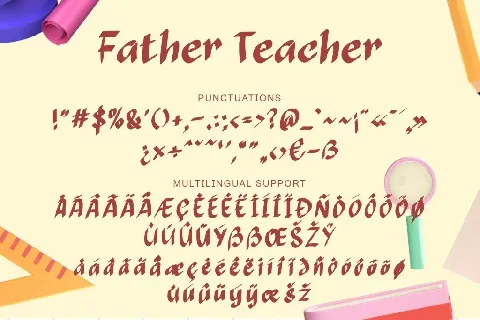 Father Teacher Demo font