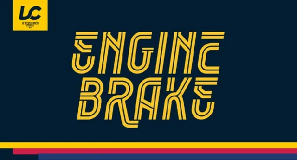 Engine Brake Typeface font