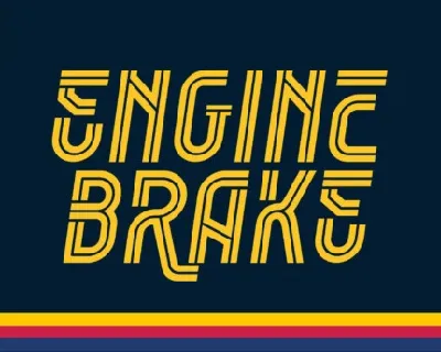 Engine Brake Typeface font