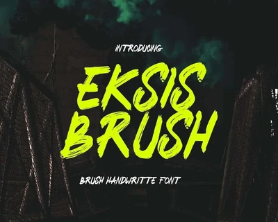 Eksis Brush font