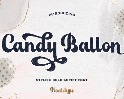 Candy Ballon Demo font