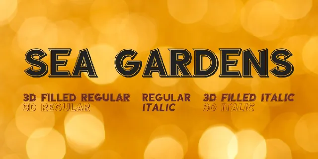 Sea Gardens font