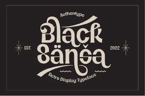 Black Sansa font