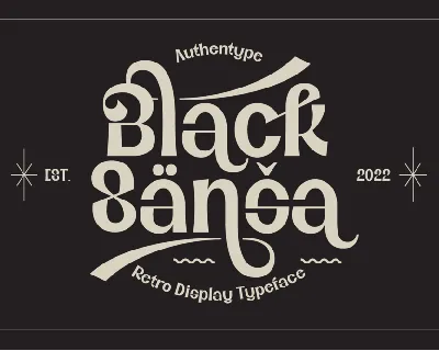 Black Sansa font