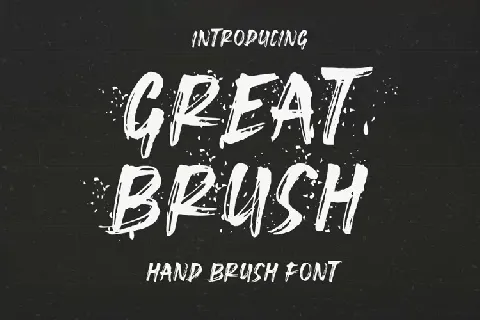 Great Brush font