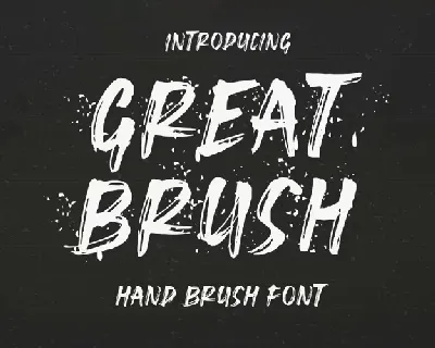 Great Brush font