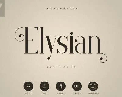 Elysian Serif font