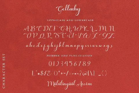 Gellathy font