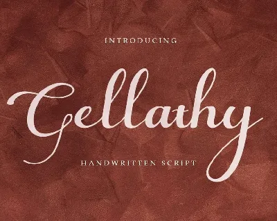 Gellathy font