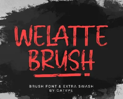 Welatte Brush font