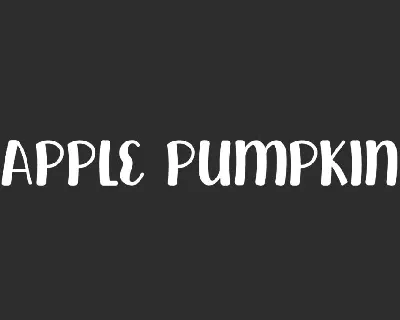 ApplePumpkinDemo font