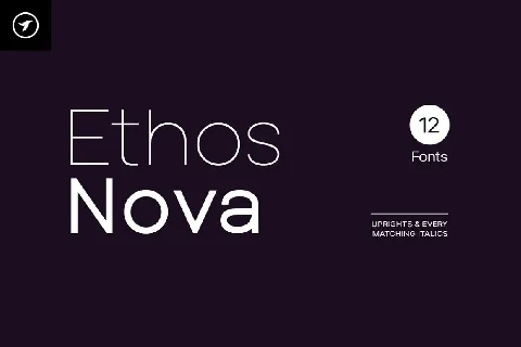 Ethos Nova font