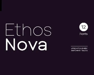 Ethos Nova font