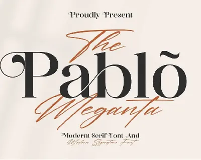 The Pablo Meganta Duo font