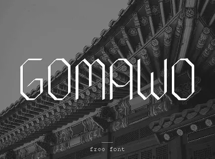 Gomawo Modern font