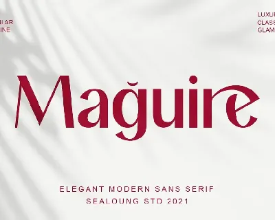 Maguire font