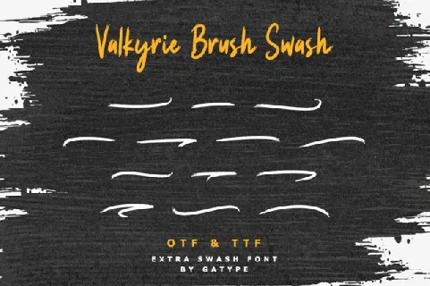 Valkyrie Brush font